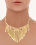 Voylla Artificial Classic Plain Yellow Gold Plated Alloy Necklace