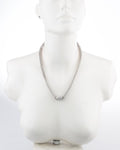 Voylla Artificial Classic Plain Cubic Zirconia Silver Plated Alloy Necklace