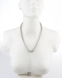 Voylla Artificial Classic Plain Cubic Zirconia Silver Plated Alloy Necklace