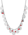 Voylla Artificial Classic Textured Silver Plated Alloy Necklace