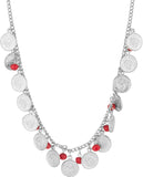 Voylla Artificial Classic Textured Silver Plated Alloy Necklace