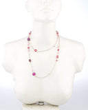 Voylla Artificial Beaded Plain Crystal Silver Plated Alloy Necklace