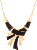 Voylla Precious Classic Plain Crystal Yellow Gold Plated Alloy Necklace