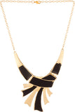 Voylla Precious Classic Plain Crystal Yellow Gold Plated Alloy Necklace