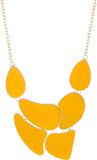 Voylla Artificial Simplicity Plain Crystal Yellow Gold Plated Alloy Necklace