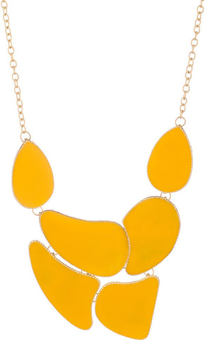 Voylla Artificial Simplicity Plain Crystal Yellow Gold Plated Alloy Necklace