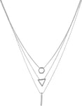 Voylla Artificial Simplicity Plain Silver Plated Alloy Necklace