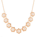 Voylla Pearl Rose Gold Plated Alloy Necklace