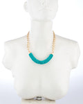 Voylla Artificial Beaded Plain Yellow Gold Plated Alloy Necklace