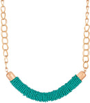 Voylla Artificial Beaded Plain Yellow Gold Plated Alloy Necklace