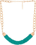 Voylla Artificial Beaded Plain Yellow Gold Plated Alloy Necklace