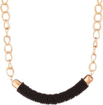 Voylla Artificial Beaded Plain Yellow Gold Plated Alloy Necklace