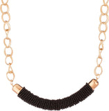Voylla Artificial Beaded Plain Yellow Gold Plated Alloy Necklace