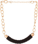 Voylla Artificial Beaded Plain Yellow Gold Plated Alloy Necklace