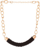 Voylla Artificial Beaded Plain Yellow Gold Plated Alloy Necklace