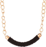 Voylla Artificial Beaded Plain Yellow Gold Plated Alloy Necklace