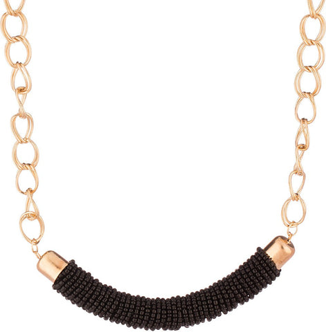 Voylla Artificial Beaded Plain Yellow Gold Plated Alloy Necklace