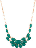 Voylla Artificial Classic Plain Crystal Yellow Gold Plated Alloy Necklace