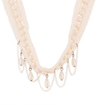 Voylla Pearl Alloy Necklace