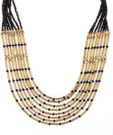 Voylla Crystal Yellow Gold Plated Alloy Necklace