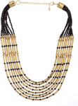 Voylla Crystal Yellow Gold Plated Alloy Necklace