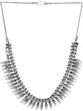 Voylla Artificial Classic Oxidised Silver Plated Alloy Necklace