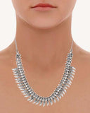 Voylla Artificial Classic Oxidised Silver Plated Alloy Necklace