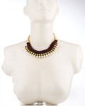 Voylla Artificial Classic Plain Yellow Gold Plated Fabric Necklace
