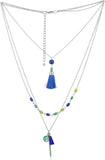 Voylla Artificial Classic Plain Silver Plated Alloy Necklace