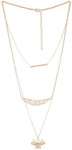 Voylla Artificial Classic Plain Yellow Gold Plated Alloy Necklace