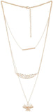 Voylla Artificial Classic Plain Yellow Gold Plated Alloy Necklace