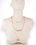 Voylla Artificial Classic Plain Yellow Gold Plated Alloy Necklace