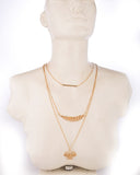 Voylla Artificial Classic Plain Yellow Gold Plated Alloy Necklace