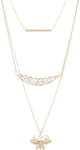 Voylla Artificial Classic Plain Yellow Gold Plated Alloy Necklace