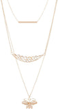 Voylla Artificial Classic Plain Yellow Gold Plated Alloy Necklace