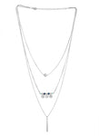 Voylla Artificial Classic Plain Silver Plated Alloy Necklace