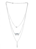 Voylla Artificial Classic Plain Silver Plated Alloy Necklace
