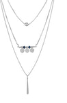 Voylla Artificial Classic Plain Silver Plated Alloy Necklace