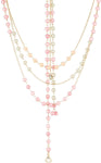 Voylla Artificial Classic Glossy Pearl Yellow Gold Plated Metal Necklace