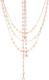 Voylla Artificial Classic Glossy Pearl Yellow Gold Plated Metal Necklace