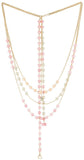 Voylla Artificial Classic Glossy Pearl Yellow Gold Plated Metal Necklace