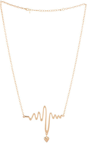 Voylla Artificial Plain Yellow Gold Plated Alloy Necklace