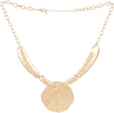 Voylla Artificial Classic Plain Yellow Gold Plated Alloy Necklace