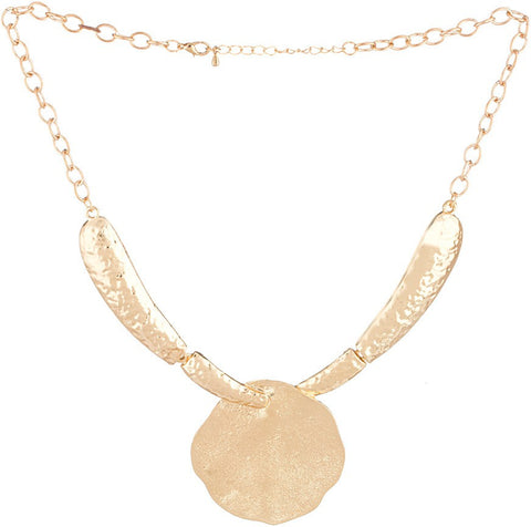 Voylla Artificial Classic Plain Yellow Gold Plated Alloy Necklace