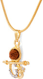 Voylla Artificial Classic Plain Yellow Gold Cubic Zirconia Alloy Pendant