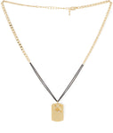 Voylla Artificial Classic Embellished Yellow Gold Cubic Zirconia Alloy Pendant