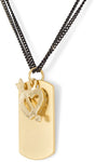 Voylla Artificial Classic Embellished Yellow Gold Cubic Zirconia Alloy Pendant