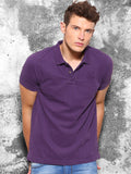 Wrogn Solid Men's Polo Neck T-Shirt