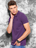 Wrogn Solid Men's Polo Neck T-Shirt