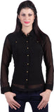 Haute curry by Shoppers Stop Women's Solid, Woven Casual, Formal Shirt